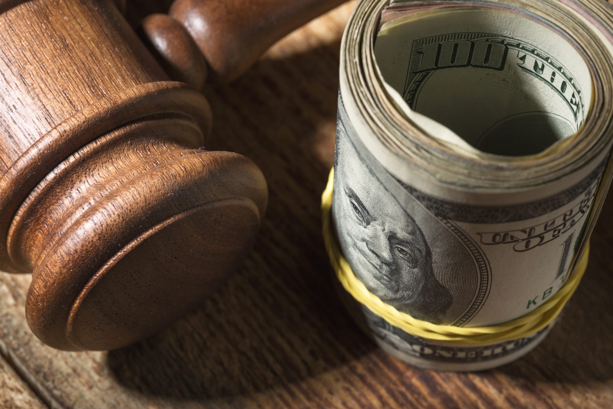 gavel money roll